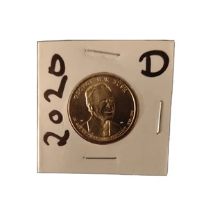  US MINT George W Busch 2020 $1 w/ Statue of Liberty. D mint. Almost like proof. - Picture 1 of 6