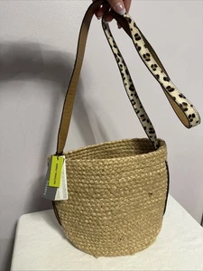 Parfois Naturfaser Tasche Beige Umhängetasche Handtasche Tasche Geldbeutel - Bild 1 von 12