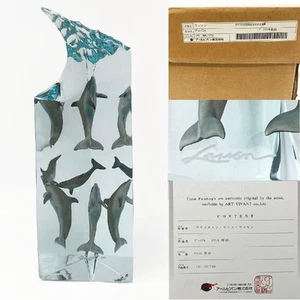 Christian Riese Lassen “Playful” Dolphin Lucite Sculpture LE 750 w/ COA & Box - Picture 1 of 12