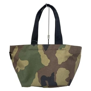 Auth Herve Chapelier Nylon Boat Shaped Shoulder ML - Khaki Brown Multi Nylon - Picture 1 of 8
