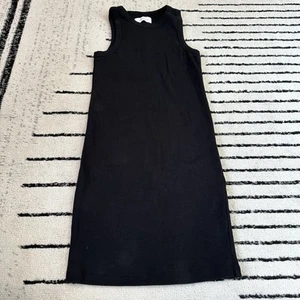 SOLD OUT NYC Women’s Size Small Not So Basic Ribbed Tank Dress Black - Picture 1 of 7