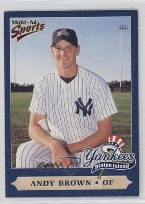 1999 Multi-Ad Sports Staten Island Yankees Andy Brown #5 Rookie RC - Image 1 of 2