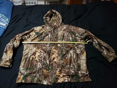 Cabelas Dry-Plus Men's Hooded Jacket RealTree Xtra Mesh Lined Size 3XL Tall VGC - Image 1 of 4