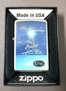 Etui Besteck Frohe Weihnachten Zippo Feuerzeug 2010 NEU - Bild 1 von 7