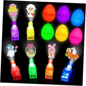 24 Prefilled Easter Eggs with Finger Lights Egg Fillers, Easter Basket - Picture 1 of 8