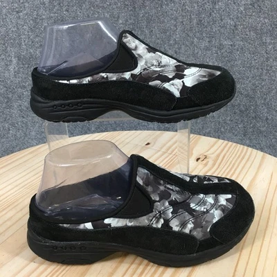 Easy Spirit Shoes Womens 6 Travel Time Mule Black Leather Closed Toe Comfort - Image 1 of 4