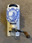 Vintage DeVe Dutch Delft Blue Wall Mount Coffee Grinder Windmill Made in Holland