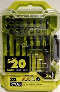 New Ryobi A98201 Drill Bit and Impact Drive Kit (20-Piece) - Picture 1 of 1