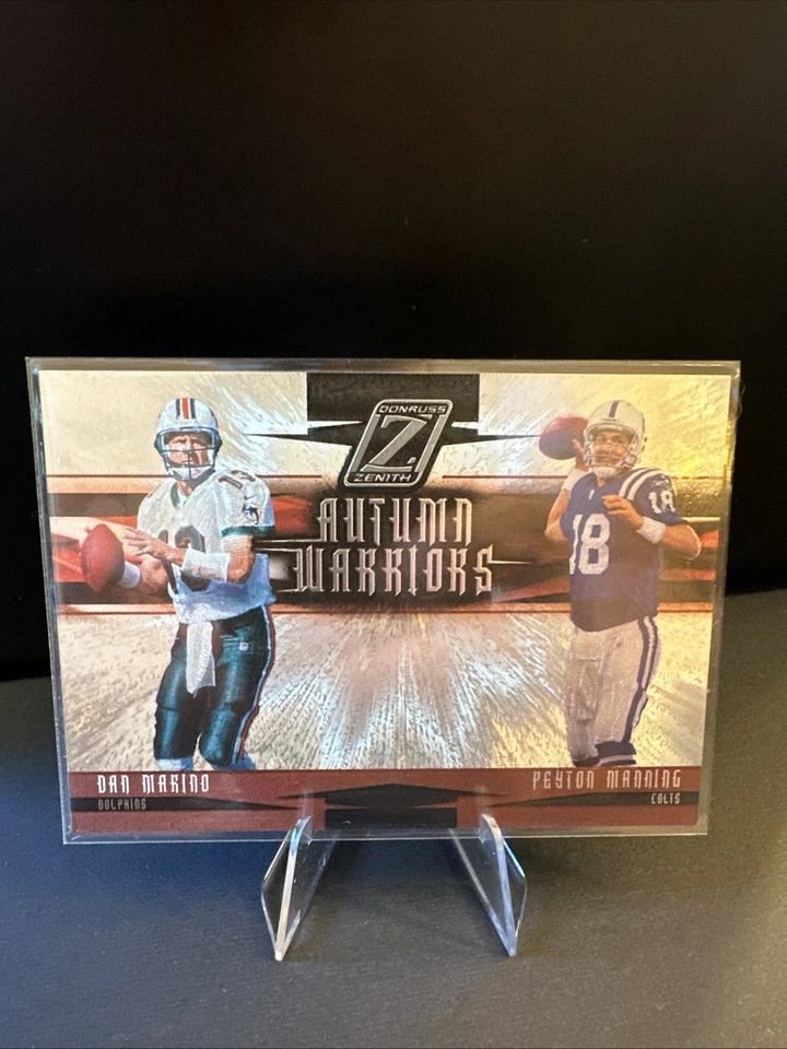 2005 Donruss Zenith - Autumn Warriors Peyton Manning, Dan Marino #AW-8 - Image 1 of 4