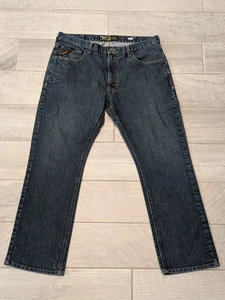 Ariat Rebar M5 Jeans Mens Size 40x32 Dark Wash Straight Leg Stretch Work Western - Picture 1 of 18
