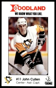 1989-90 Foodland Pittsburgh Penguins #9 John Cullen - Picture 1 of 2