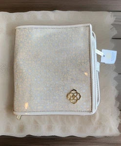 Kendra Scott Zip Away Schmuck Organizer Beige/Gold Neu mit Etikett - Bild 1 von 14
