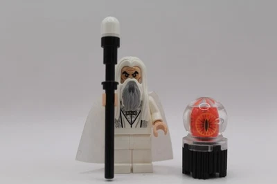 Lego The Hobbit LOTR Minifigure Saruman w/Staff 79005 LOR058 Figure Lot - Image 1 of 2