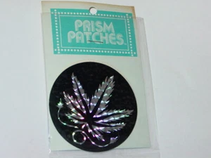 POT LEAF 1970's CPI CONCERT PRODUCTS INC VINTAGE BELT BUCKLE PRISM DECAL MIP - Picture 1 of 2