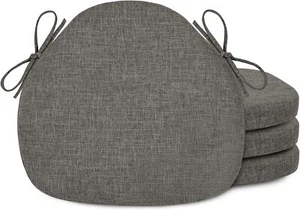 Windsor Chair Cushions 4 Pack Linen Seat Cushion for Kitchen Dining Chair Off - Picture 1 of 3