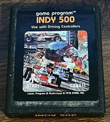 Indy 500 Atari 2600 Cleaned & Tested - Image 1 of 3
