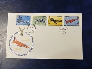 Jersey FDC 1975 Royal Airforce Association FIFTIETH ANNIVERSARY ⭐️ - Picture 1 of 2