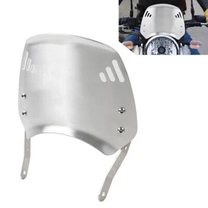 6"-8" Runde Scheinwerfer Motor Windschutzscheibe Windschutzscheibe für Harley - Bild 1 von 15