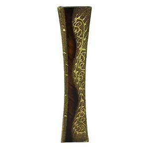 Majestic Wooden Gold and Brown Vase - Regal Design Timeless Classic - Picture 1 of 1