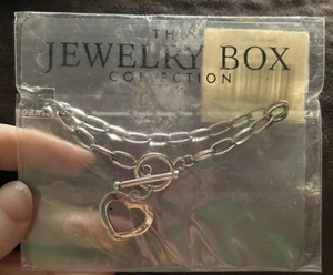 The jewelry box collection silver tone heart bracelet  - Picture 1 of 2