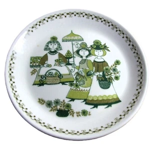 Vintage Figgjo Flint 17 cm Side Plate Turi Market Design Norway 1970s - Picture 1 of 2