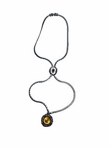Veg Ladies Alsta Necklace Watch 17 Jewel Swiss Made 24”Chain Adjustable Choker