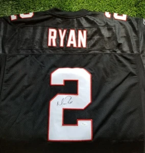 MATT RYAN AUTOGRAMM SIGNED BLACK ATLANTA FALCONS TRIKOT NEU MIT ETIKETT JSA/COA H93504 SICK - Bild 1 von 6