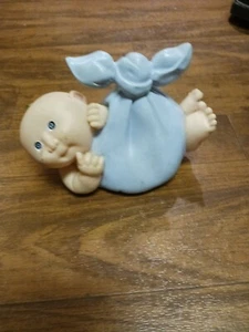 Vintage 1983 Original Appalachian Artworks Plastic Baby In Blanket Coin Bank - Picture 1 of 8