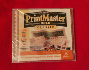 PRINT MASTER GOLD CLASSIC - In Jewel Case - For Windows 3.1 or Windows 95 Sealed