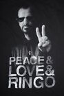 2016 RINGO STARR & HIS ALL STARR BAND Concert Tour (MED) T-Shirt PEACE & LOVE