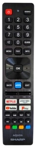 New Genuine SHW/RMC/0140N For Sharp Aquos TV Remote Control 42EE4E 50EN2EA - Picture 1 of 4