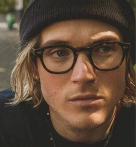 Black Frame Unisex Johnny Depp Style Glasses 2019 Clear Lens Optical Glasses - Picture 1 of 11
