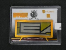 HENRIK ZETTERBERG 2015-16 ITG STICKWORK HOCKEY GOLD SPECTRUM GAME-USED STICK 1/1