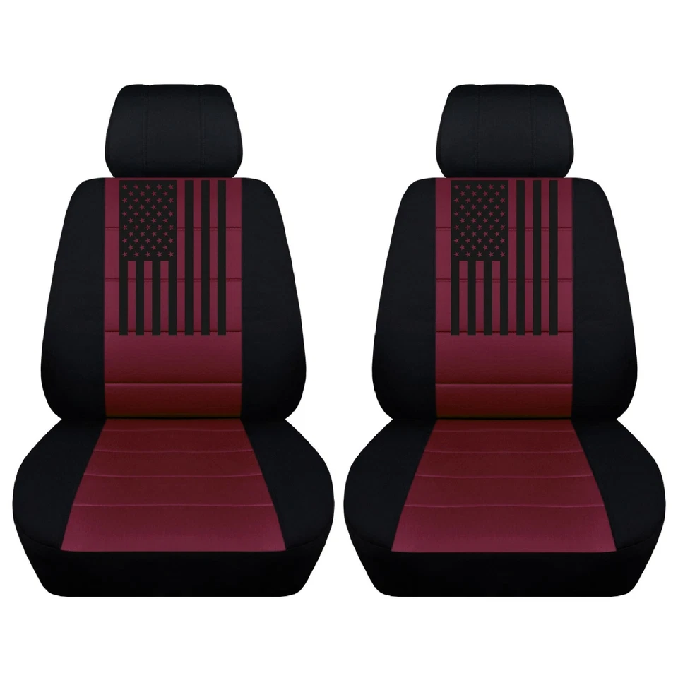 Customized Seat Covers - Fits Dodge Avenger 2010 to 2020 - American Flag ABF - Image 1 of 1