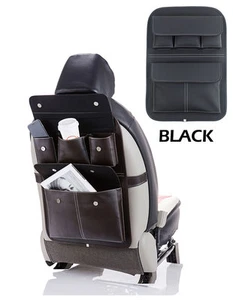 BOLSA MULTITALLA BOLSILLOS IGGEE CUERO GENUINO COLOR NEGRO 1 PIEZA - Imagen 1 de 5