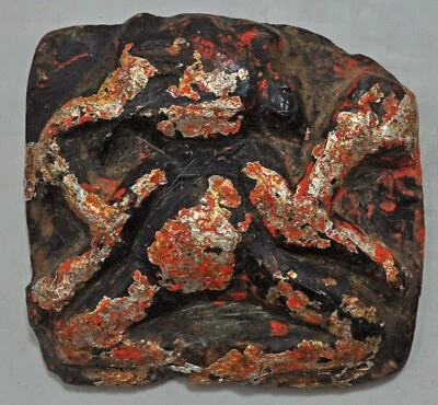 Antigua Estatuilla Ídolo Dios Ganesha Piedra Negra Original Antigua Tallada a Mano Foto 1 de 4