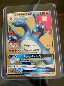 Pokemon TCG Charizard GX 250HP Gold Foil Fan Art Card SV49 / SV94 - Picture 1 of 2