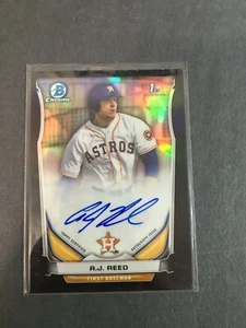 F161,942 2014 Bowman Chrome Draft Draft Pick Auto Black Refractors/35 A J REED - Picture 1 of 1