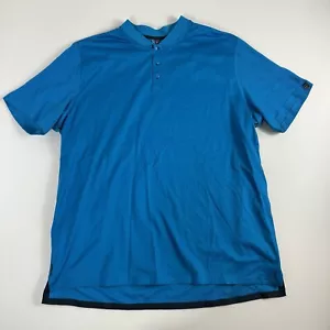 Nike Roger Federer RF Nike Tennis Henley Shirt 826885-413 2016 Mens 2XL Blue - Picture 1 of 8