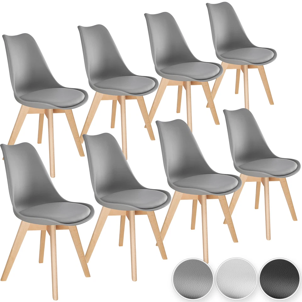 Set 8x Sedie Tavola Ergonomico Cucina Feltri Mobile Sedile Ufficio Salotto Nuovo - Immagine 1 di 1