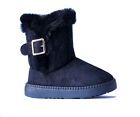 New Kids Snow Boots Buckle-Accent Knitting Snow Boot Faux Fur Fashion Shoe ||
