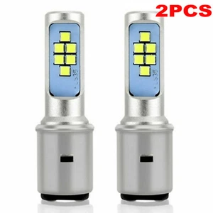 BA20D 12V LED Motorcycle Headlight Bulb Hi/ Low Beam Headlamps Waterproof 24W 2X - Picture 1 of 10