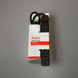 Staples 6 Steckdosenleiste 3' Kabel - schwarz ST22148-CCVS - Bild 1 von 2