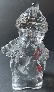 Mikasa Frosty’s Choir Snowman Playing the Horn Full Lead Crystal Figurine - Picture 1 of 7