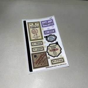 Lego Harry Potter Original Sticker Sheet Collectors Edition Hogwarts Icons 76391 - Picture 1 of 1