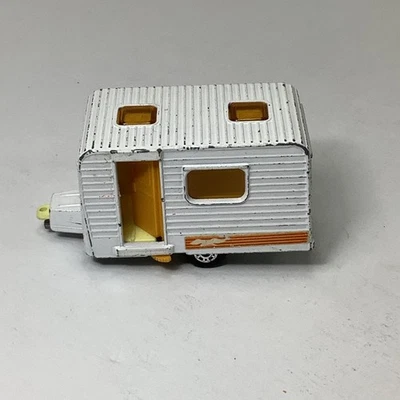 Vintage 1977 Matchbox Superfast Caravan Camper Trailer #31 England White - Image 1 of 4