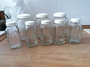 G &F 8 Vorratsgläser mit Bakelitdeckel Vintage Made in DDR - Bild 1 von 8