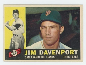 Topps 1960 Baseball Card UNGRADED #154 Jim Davenport San Francisco Giants - Picture 1 of 2