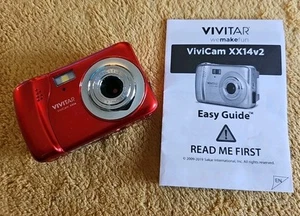 Vivitar ViviCam xx14v2 20 MP HD fotocamera digitale 4x zoom digitale rosso testato T243 - Foto 1 di 11