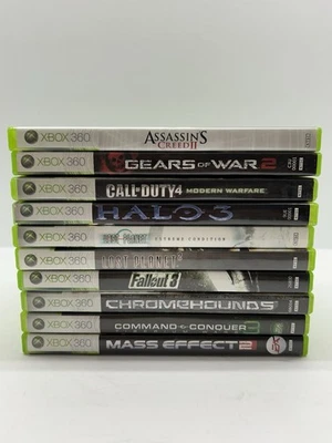 Lote de juegos en vivo Xbox 360 ~ CALL of DUTY Assassins Creed HALO Fallout + MÁS ~ M17+ Foto 1 de 4
